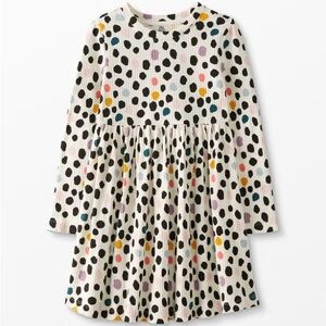 Hanna Andersson Print Rib Knit Dress 6-7